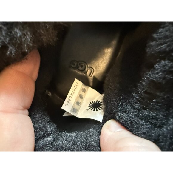 UGG THEBES WOMEN CLOG SUEDE BLACK US 8 /UK 6 /EU 39 EUC - Picture 5 of 12